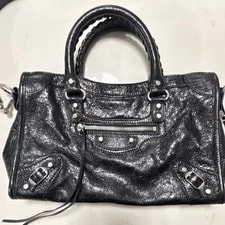 Balenciaga Small le City Crinkle Top Handle - NFC Attached To 2