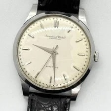 IWC Schaffhausen Silver Automatic Leather Working Auth No Working 2