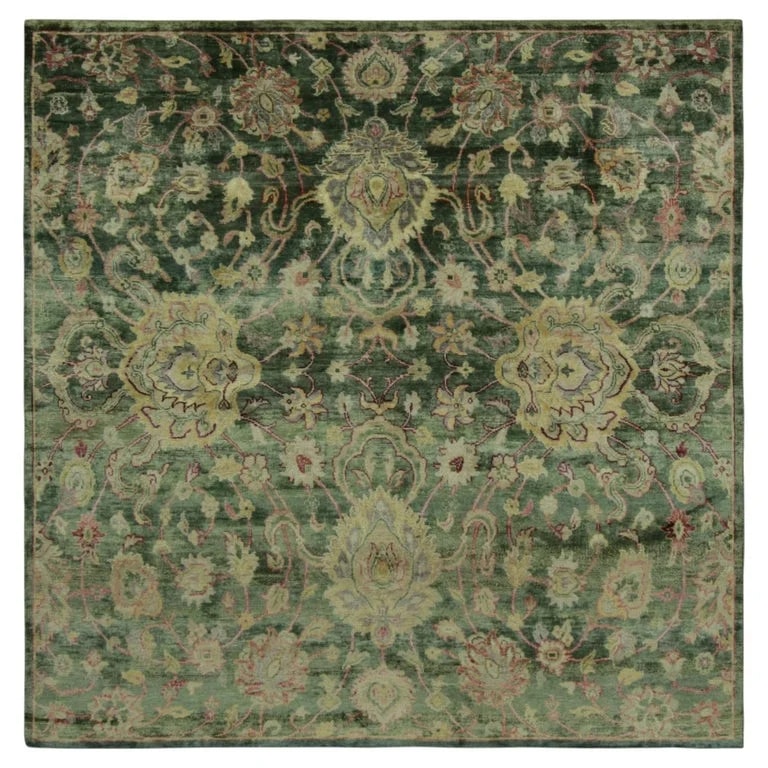 Rug & Kilim — Contemporary Oushak Square Wool & Natural Silk Rug By Rug & Kilim, India — decorative_object — resale