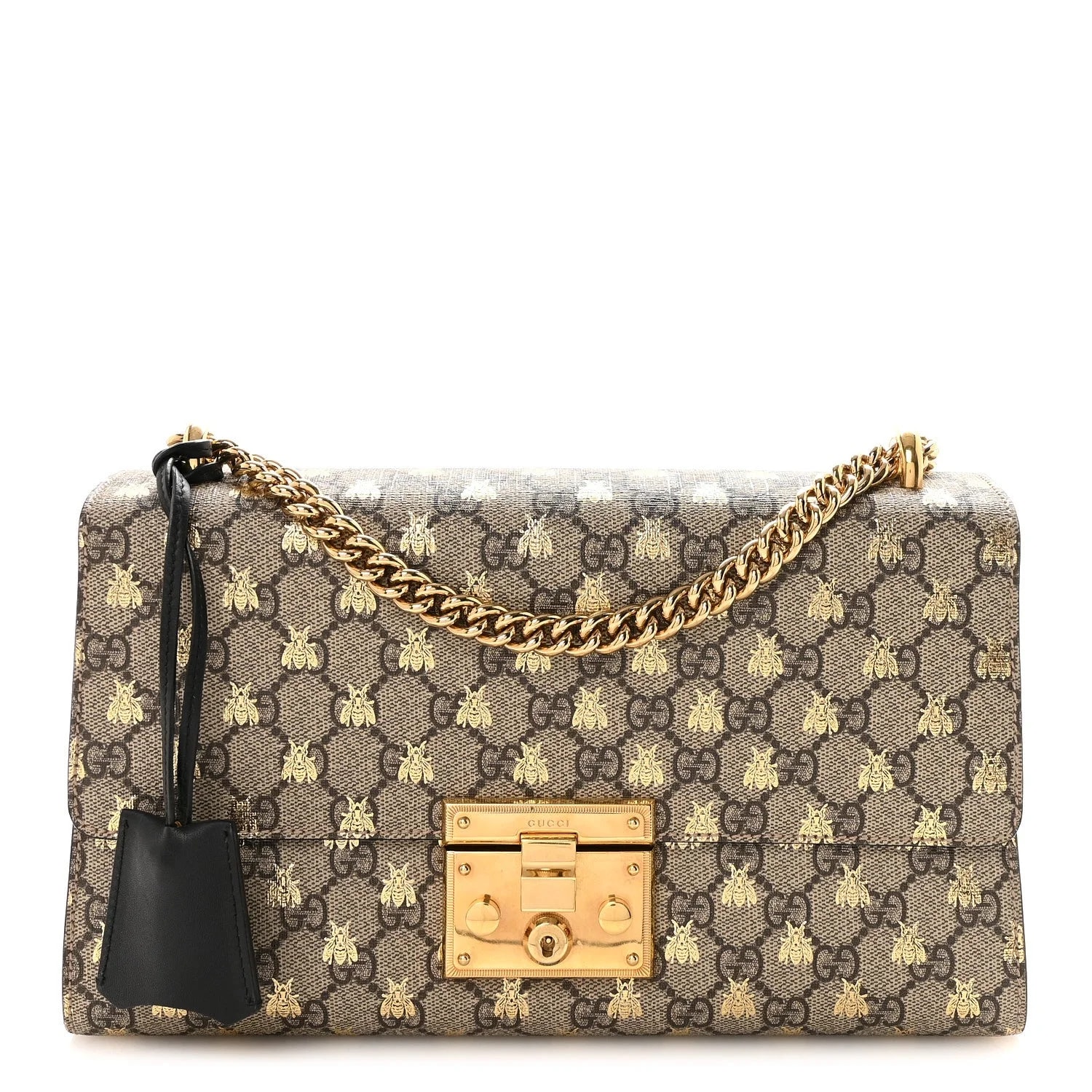 Gucci — Bees Medium Padlock Oro — Handbag — resale