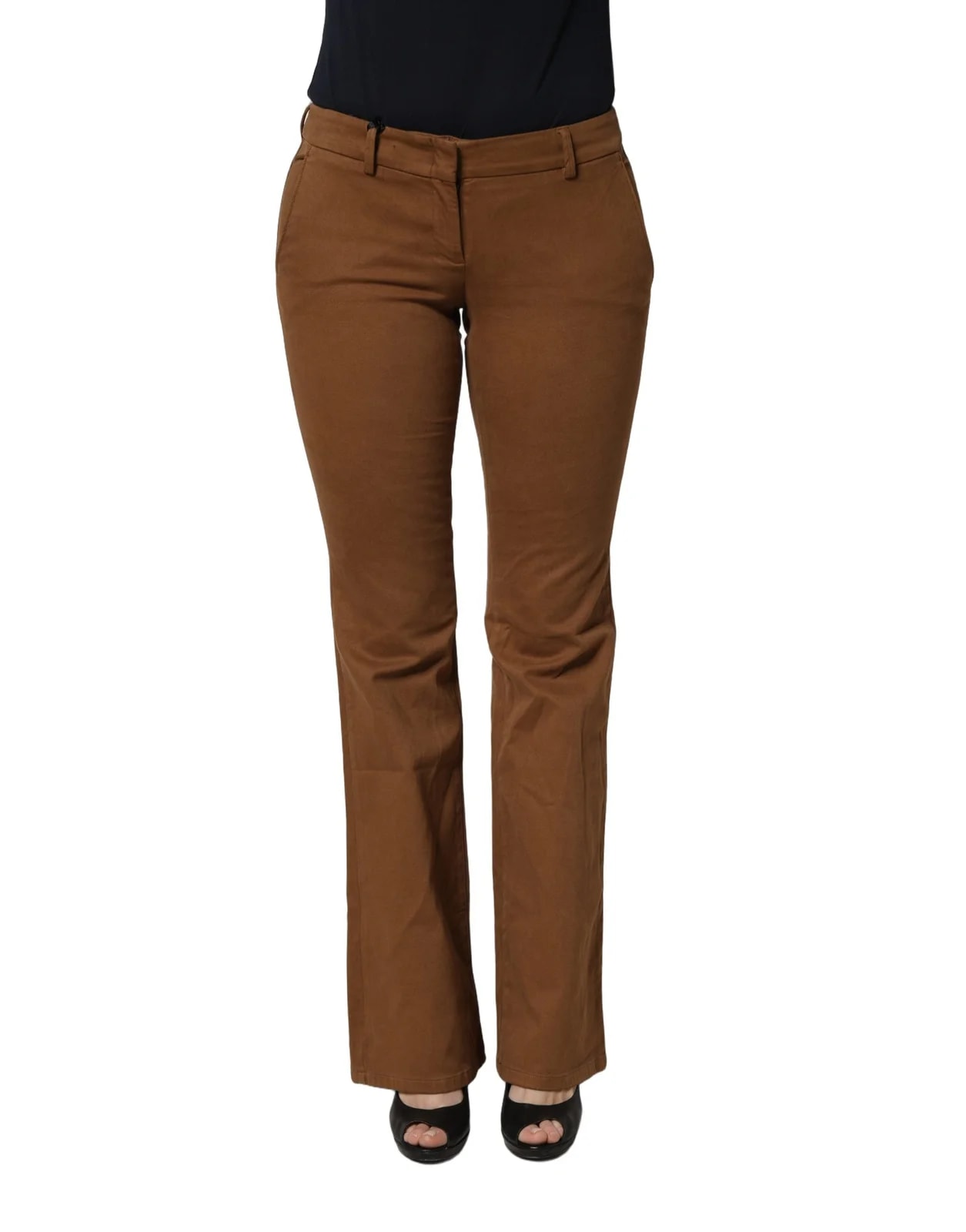 Siviglia — Siviglia Low Waist Cotton Bootcut Trousers Pants — Clothing — resale