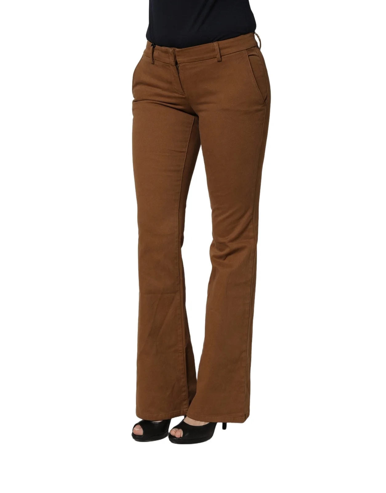 Siviglia Low Waist Cotton Bootcut Trousers Pants 2