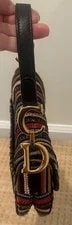 Christian Dior Mini Saddle Striped Beaded Two Way 4