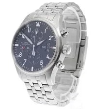 IWC Schaffhausen Pilot IW377704 43mm SS Black Dial Automatic #C300 2