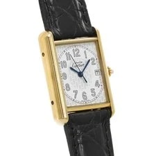 Cartier Tank W1013954 ( 2413) 25.5mm Yellow Gold Plated White #WW3732 3