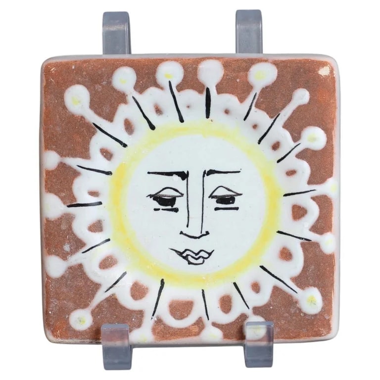 Roger Capron — French Decorative Wall Hanging Tile By Roger Capron — decorative_art — resale