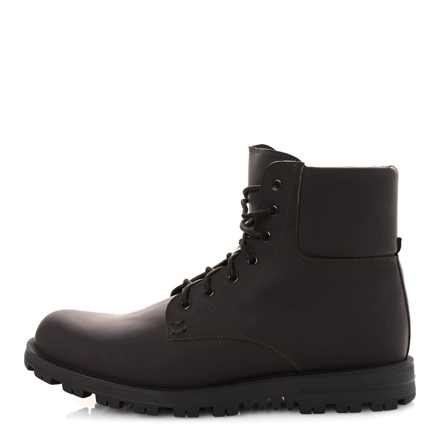 Gucci — Rubberized Lace Up Ankle 9.5 — Designer Shoe — resale