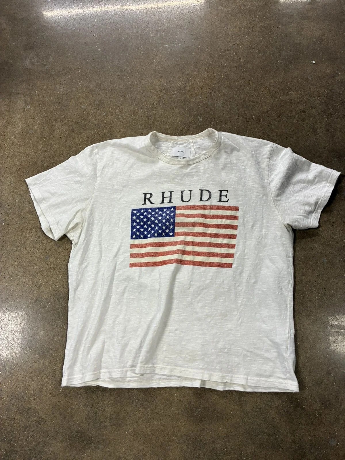 Rhude — Rhude USA Flag Slub T-shirt — streetwear — resale