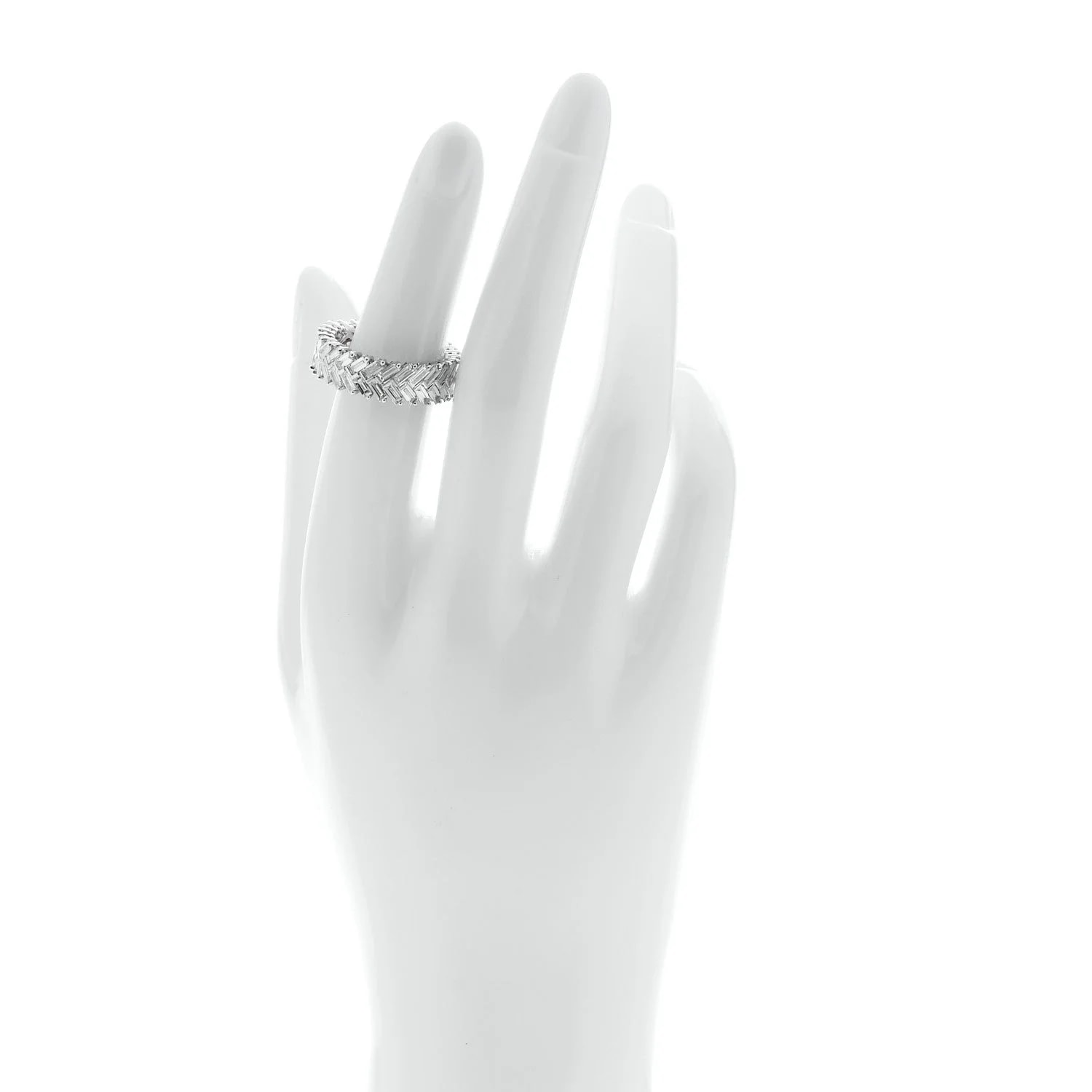 18K White Gold Zipper 55 7.25 2