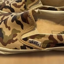 8.5US Vhtf 90S Vans Slip-On Camouflage Us8.5 USA Wooden Pattern Succession P 3