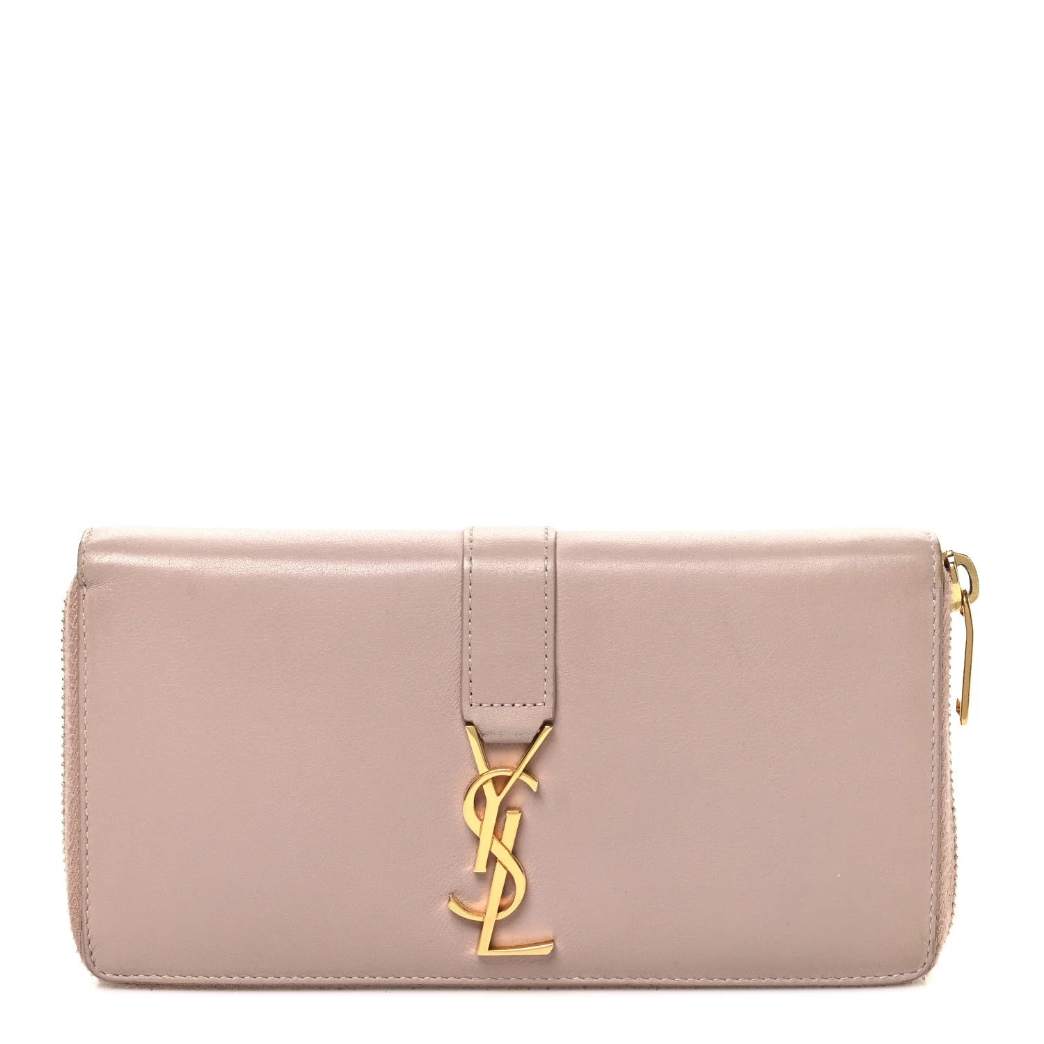 Saint Laurent — Zip Around Wallet Pale — Accessory — resale