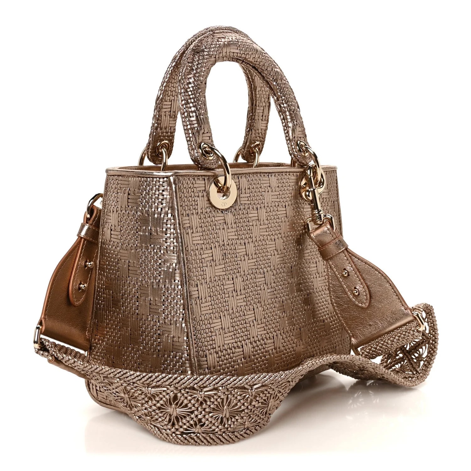 Metallic Braided Medium Lady Dior 3