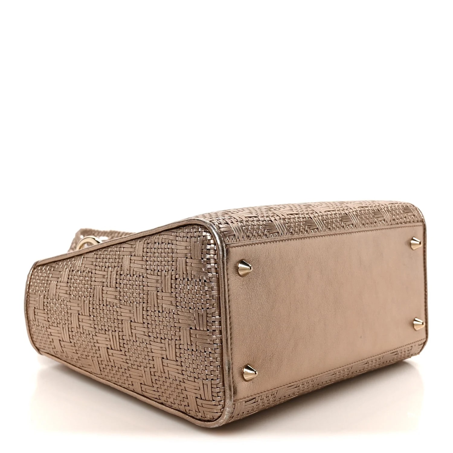Metallic Braided Medium Lady Dior 4