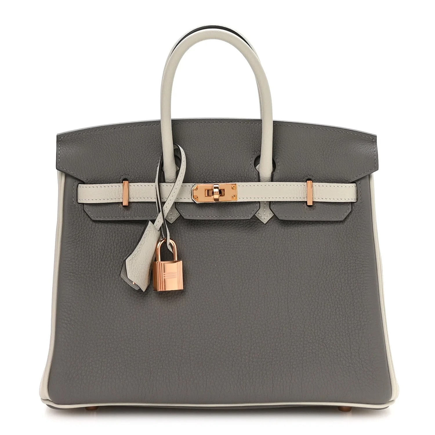 Hermès — Horseshoe Birkin 25 Etain Perle — Handbag — resale