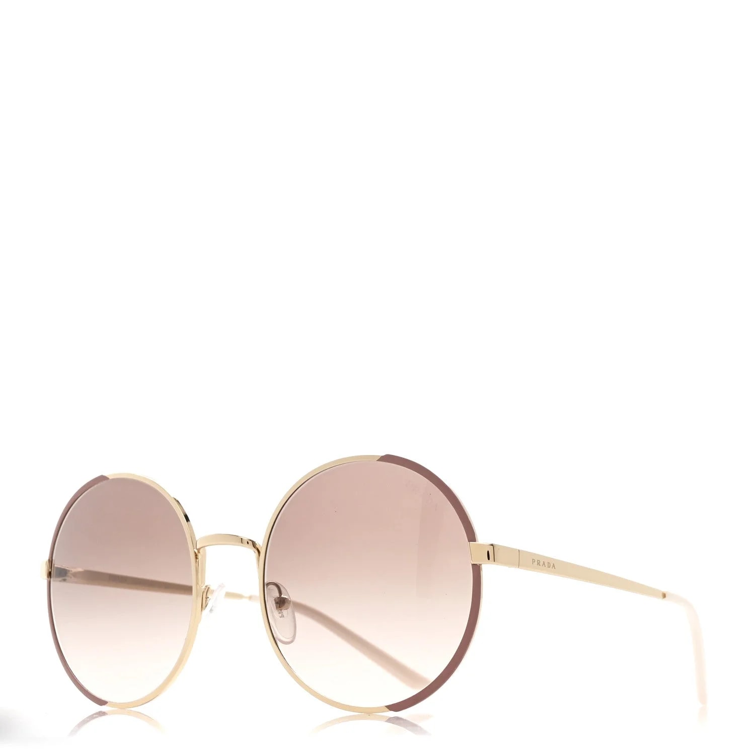 Prada — Metal Enamel Oversized Round Sunglasses SPR 59X — Accessory — resale