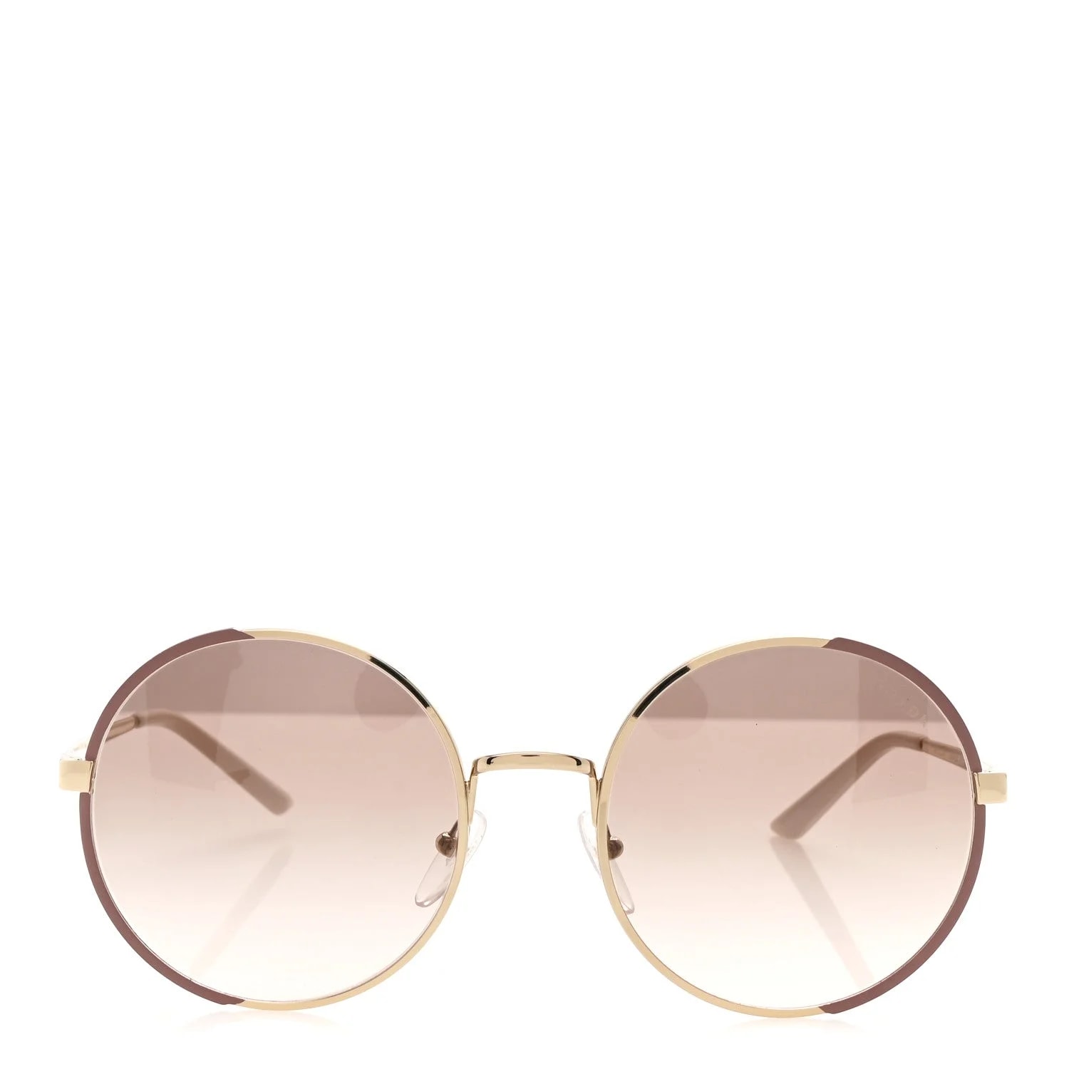 Metal Enamel Oversized Round Sunglasses SPR 59X 2