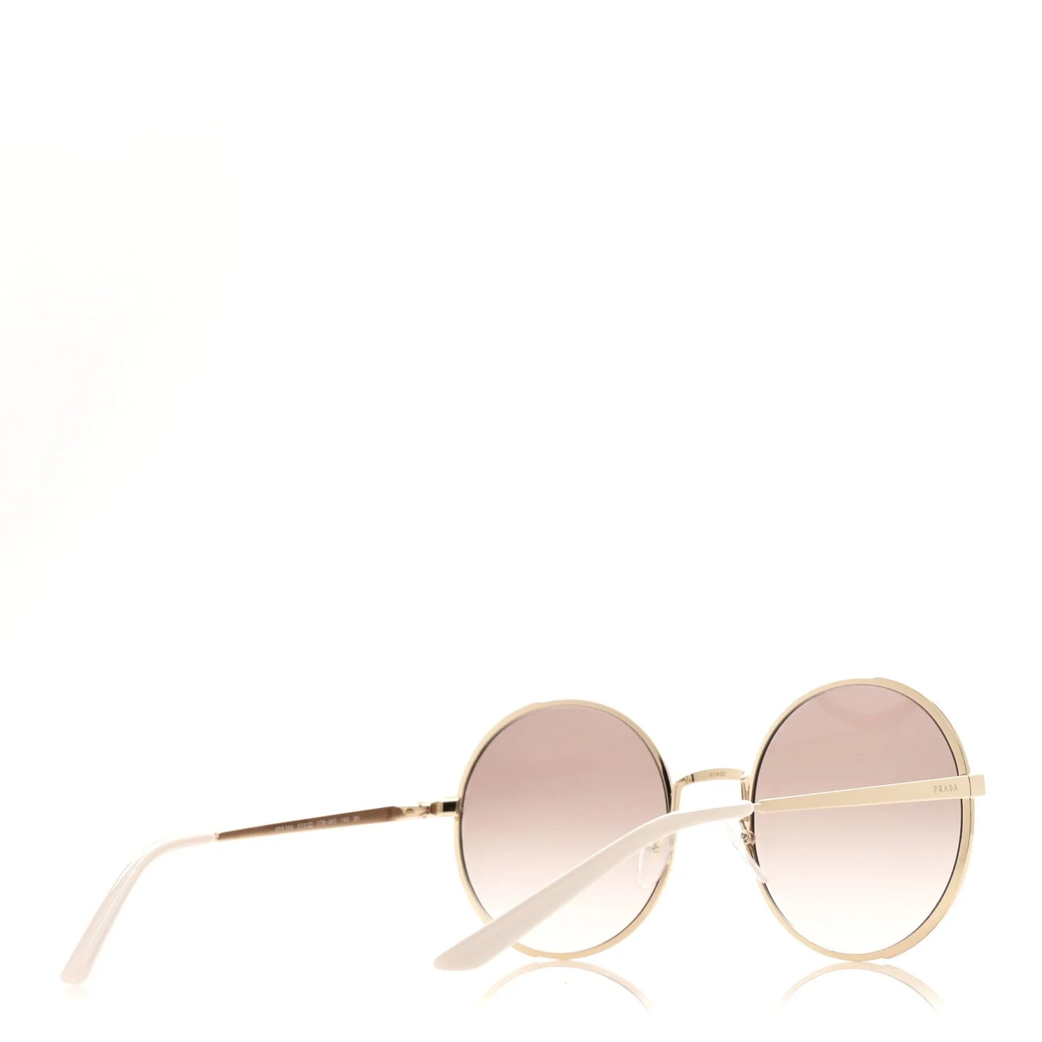 Metal Enamel Oversized Round Sunglasses SPR 59X 4
