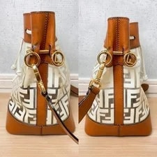 Fendi Montresor Pattern Clear Drawstring Bucket Lux 4