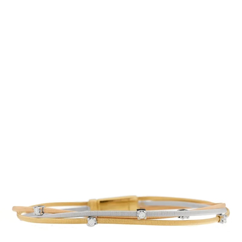 Marco Bicego — 18K White Gold Goa Three Strand — Jewelry — resale