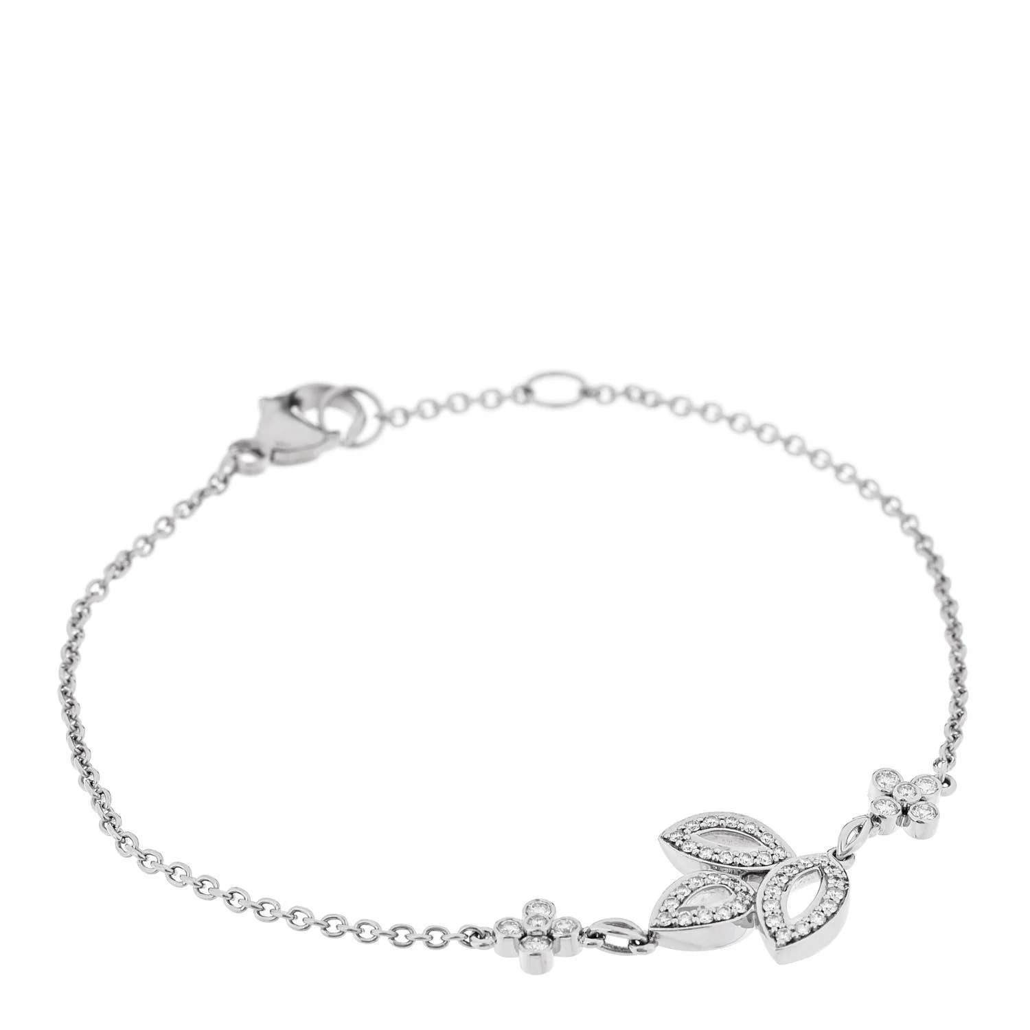 Harry Winston — Platinum Diamond Lily Cluster Bracelet — Watch — resale