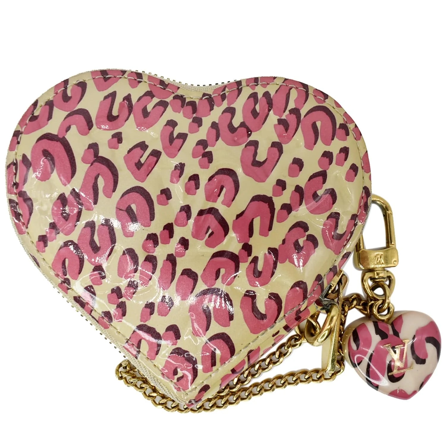Louis Vuitton — Louis Vuitton Leopard Coeur Heart Coin Corail — Accessory — resale