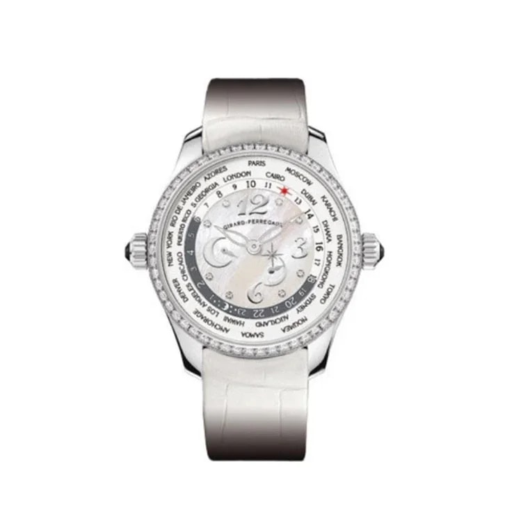 Worldofluxuryus — Girard Perregaux Ww.tc Stainless Steel & Diamonds Lady's — Watch — resale