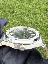 2025 Audemars Piguet Royal Oak Green Dial 41mm Complete 15510ST 4