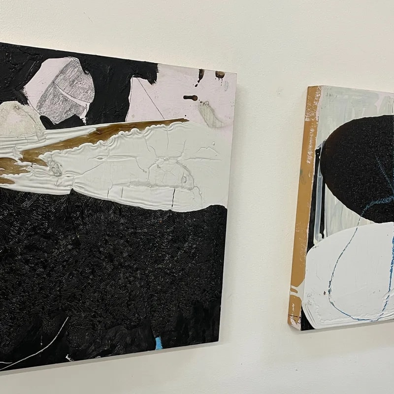 Diptych, Painting: Jose Is Talking To the Neighbor 3