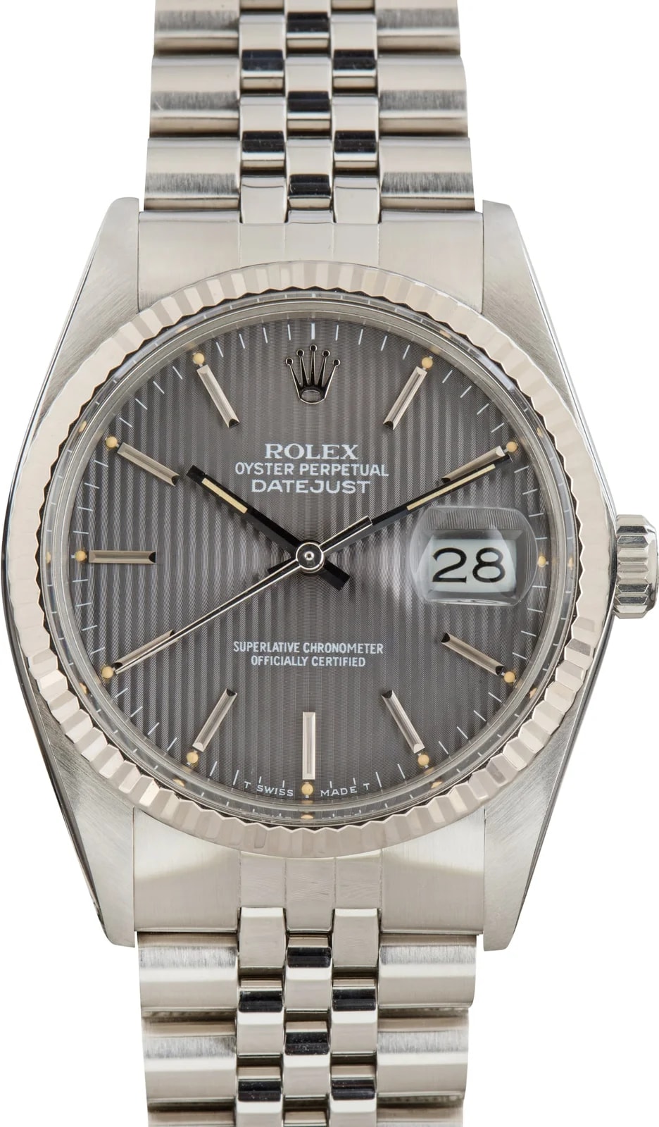 Rolex Datejust 36 Ref 16014 Slate Tapestry Dial 2