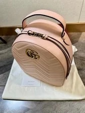 Auth Gucci GG Marmont Light Chevron Backpack 3