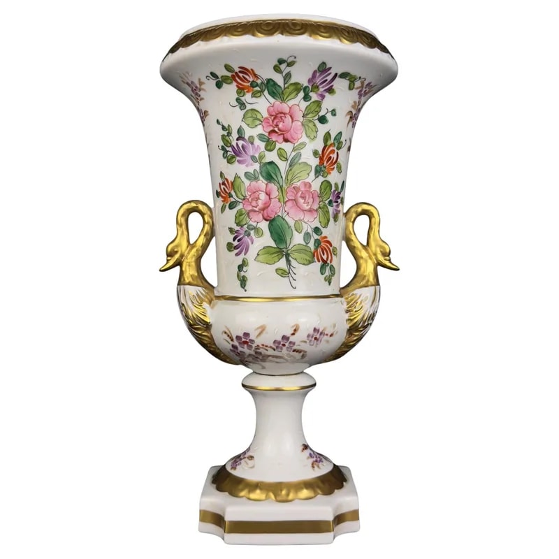 Porcelain Vase in the Style of Old Paris China, Mid-20th Century — decorative_object — resale