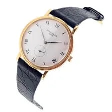 Patek Philippe 18k Yellow Gold Calatrava Manual Wind Roman Dial 3