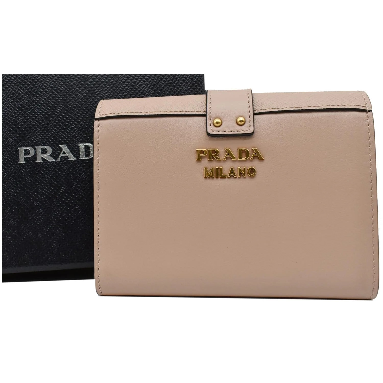 Prada Cahier French Compact Flap Wallet 2