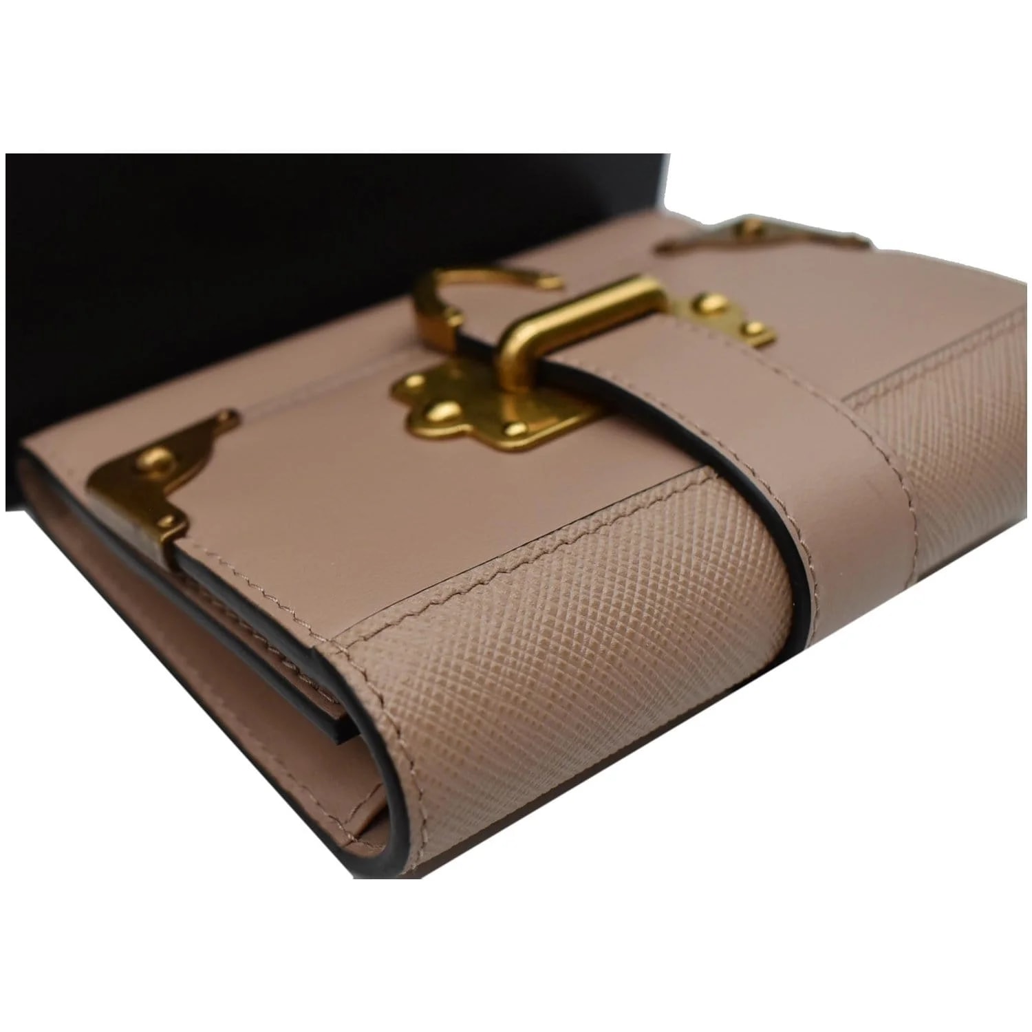Prada Cahier French Compact Flap Wallet 4