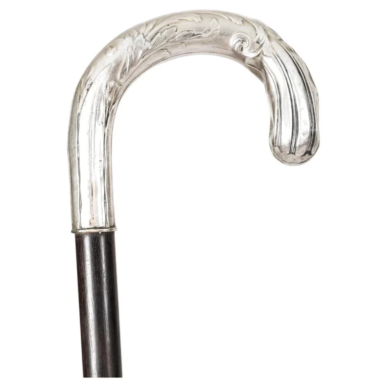 Antique French Art Nouveau Plated Child's Walking Stick Cane19th C 65cm — Furniture — resale