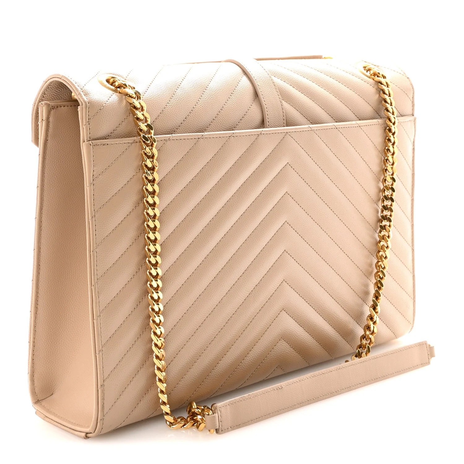 Grain de Poudre Chevron Large Satchel Dark 3