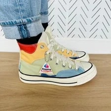 ⭐Converse Chuck 70 HI Crafted Patchwork Sz 11.5 Shoes A03292C 2