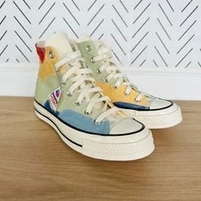 ⭐Converse Chuck 70 HI Crafted Patchwork Sz 11.5 Shoes A03292C 4