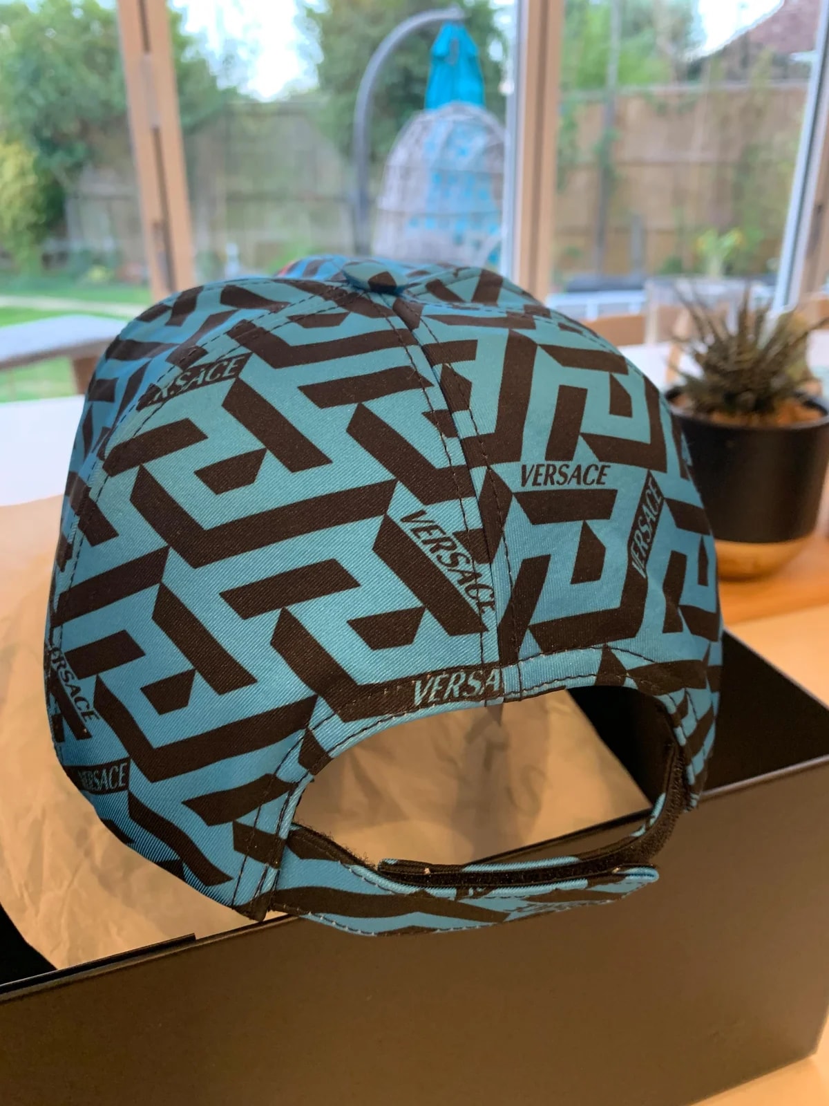 Grecca Print Baseball Cap 3