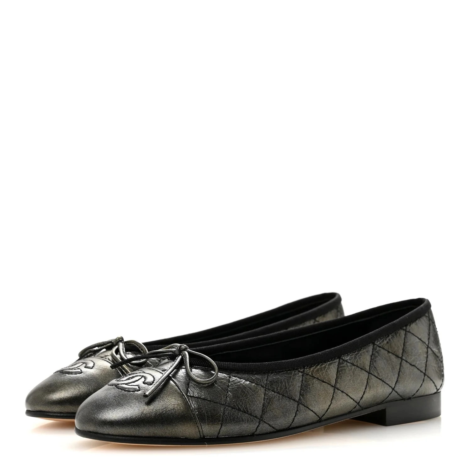 Metallic Aged CC Cap Toe Ballerina 36 Dark 4
