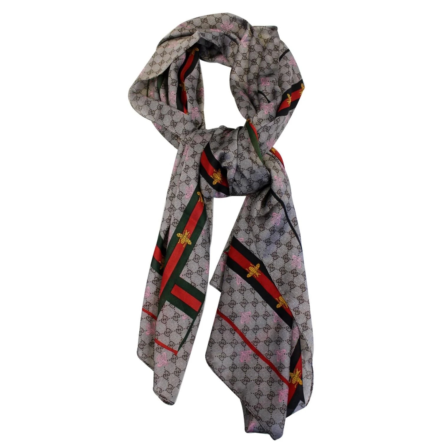Gucci — Gucci GG Web Bee Scarf — Accessory — resale