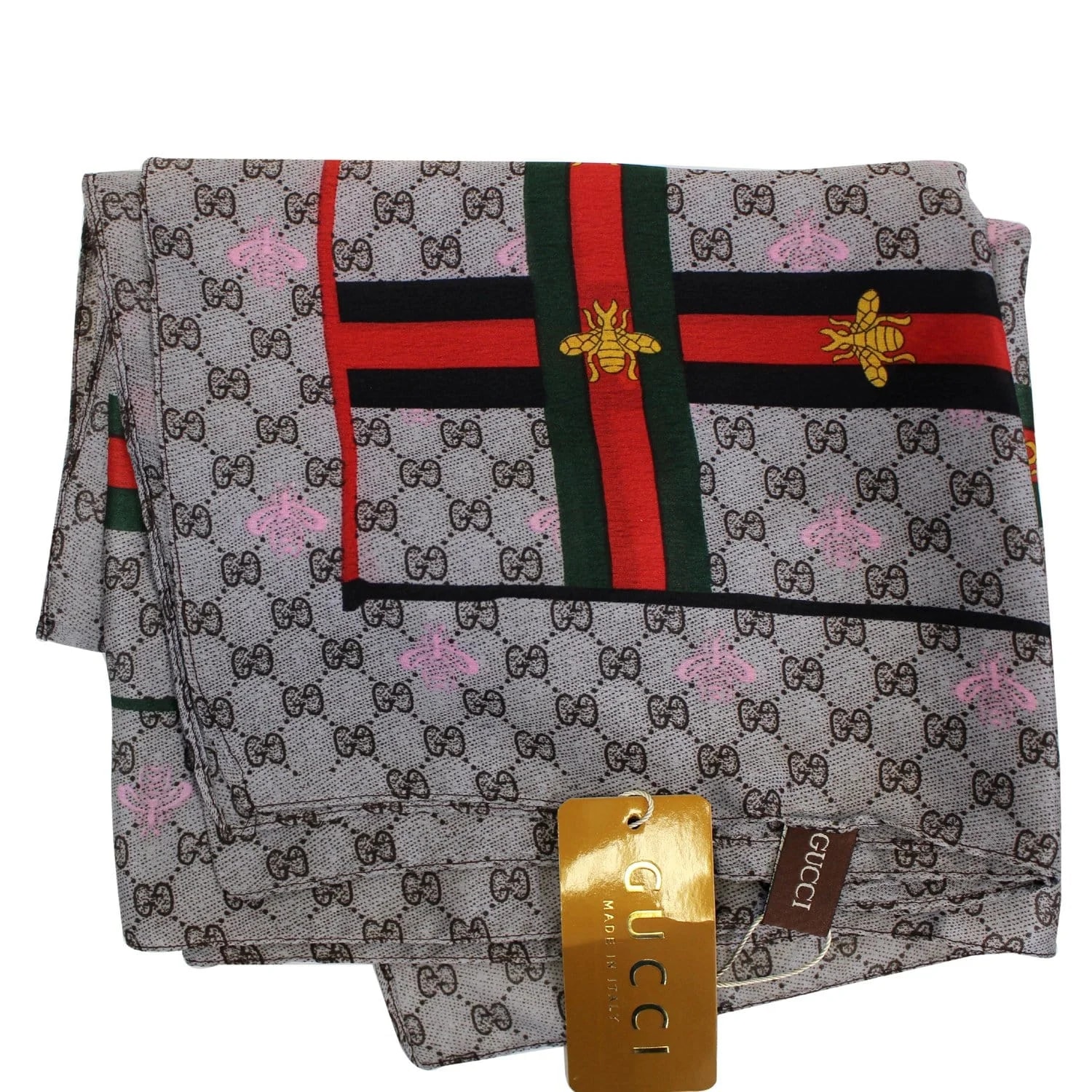 Gucci GG Web Bee Scarf 3