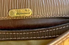 Vtg Fendi Monogram Coated Trim Crossbody 3