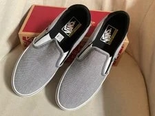 Vans Asher Deluxe Slip on Skate Shoes Summer Bk VN000CSYBLA 2
