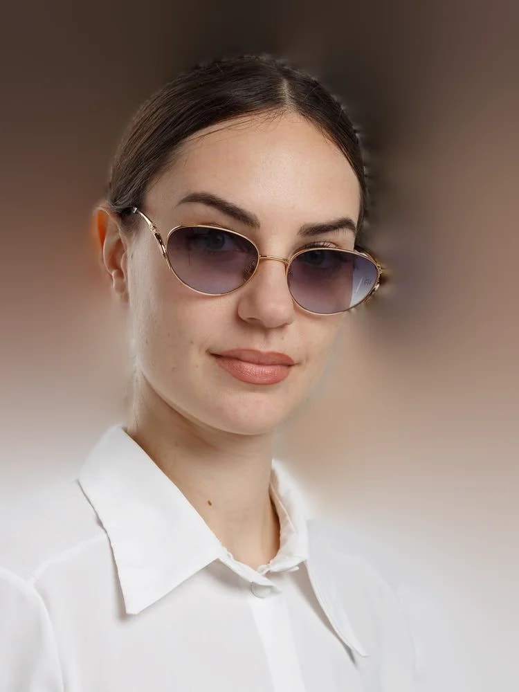 Ana Hickmann Ah3354 Metal Aviator Sunglasses — 3