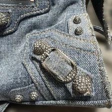Balenciaga 700940 Neo Cagol XS Mini City Rhinestones Y2K Auth Excellent 2