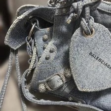 Balenciaga 700940 Neo Cagol XS Mini City Rhinestones Y2K Auth Excellent 3