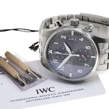 IWC Schaffhausen — IWC Schaffhausen Pilot Spitfire IW387804 43mm SS Gray Dial #C136 — Watch — resale