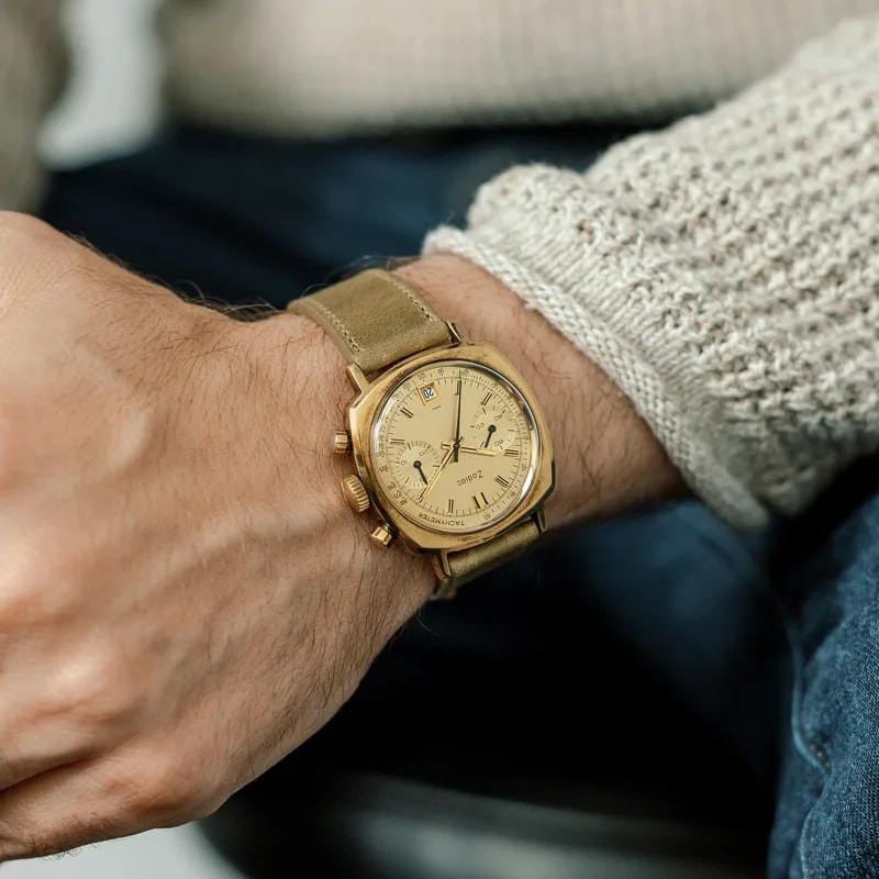 1970s Zodiac By Heuer Gold-Plated 'Camaro' Ref. 73445 2