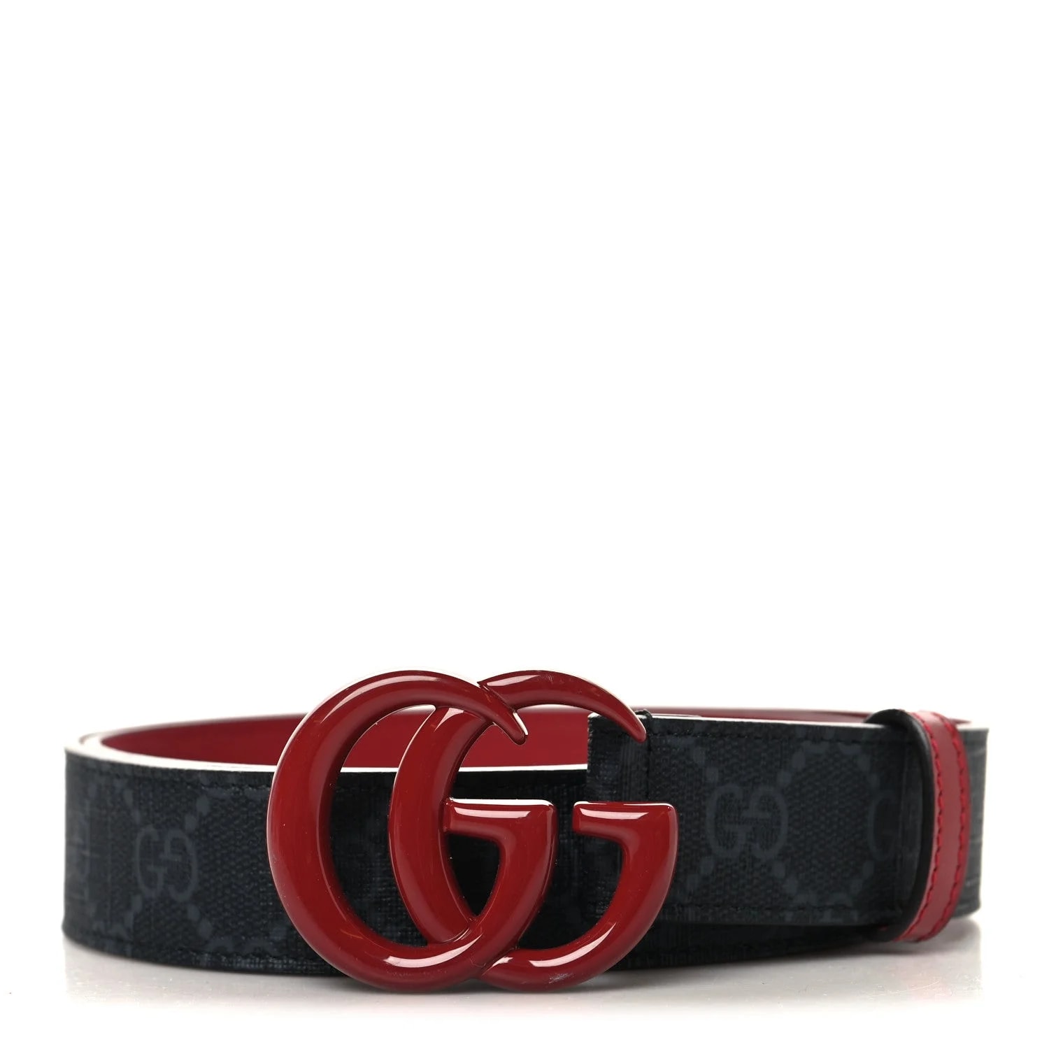 Gucci — Enamel Double G 30mm Belt 80 32 New — Accessory — resale